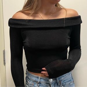 Edikted long sleeve off the shoulder top (never worn)